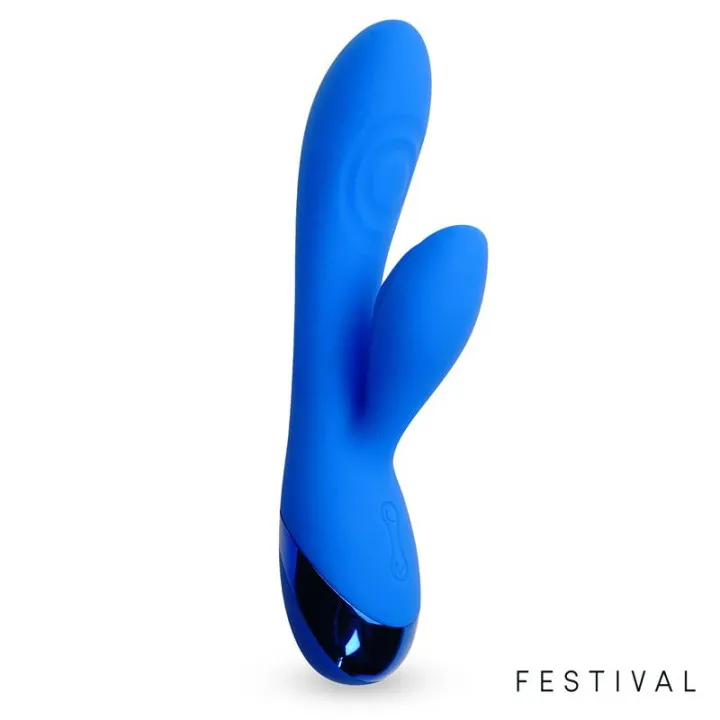 Marna Vibrador USB Azul de Festival