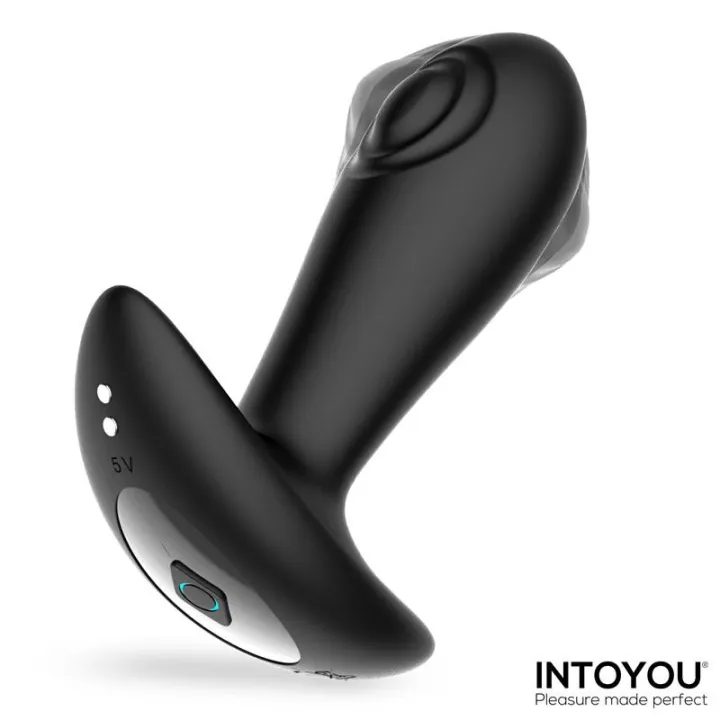 Milton Plug Anal con Doble Tapping y Control Remoto de Intoyou