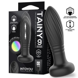 Tainy Plug Anal con Thrusting y Luces LED con Control Remoto de Intoyou | VibraZon