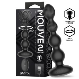 Mouve Plug Anal con Waving y Vibración con Control Remoto 2 Motores de Intoyou | VibraZon