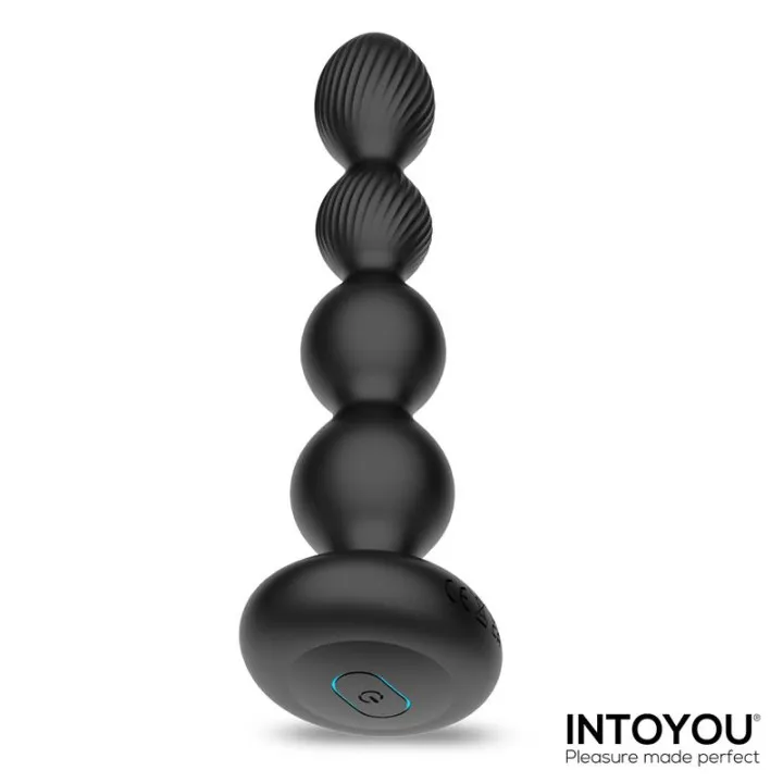 Mouve Plug Anal con Waving y Vibración con Control Remoto 2 Motores de Intoyou