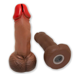Hucha con Forma de Pene Marrón 22.5 cm de Diverty Sex | VibraZon