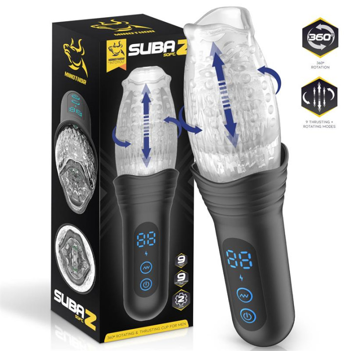 Subaz Masturbador Masculino con Thrusting y Rotación 360º de Minothor | VibraZon