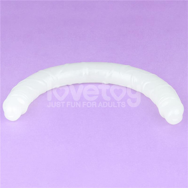Dildo Doble Lumino Luz Azul 18.5 de Lovetoy | VibraZon
