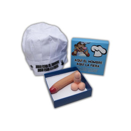 Set Gorro de Cocinero, Broche y Estimulador de Diverty Sex | VibraZon