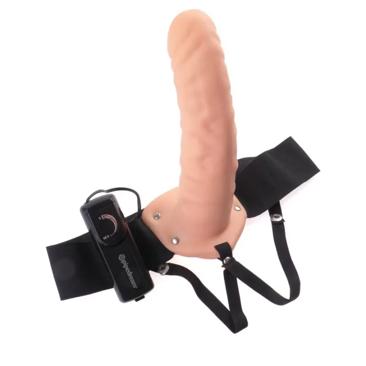 Arnés con Dildo Hueco y Vibración 8 de Fetish Fantasy Series