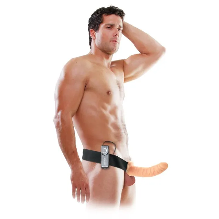 Arnés con Dildo Hueco y Vibración 8 de Fetish Fantasy Series