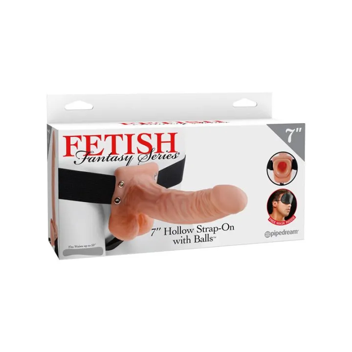 Arnés con Dildo Hueco 7 Natural de Fetish Fantasy Series