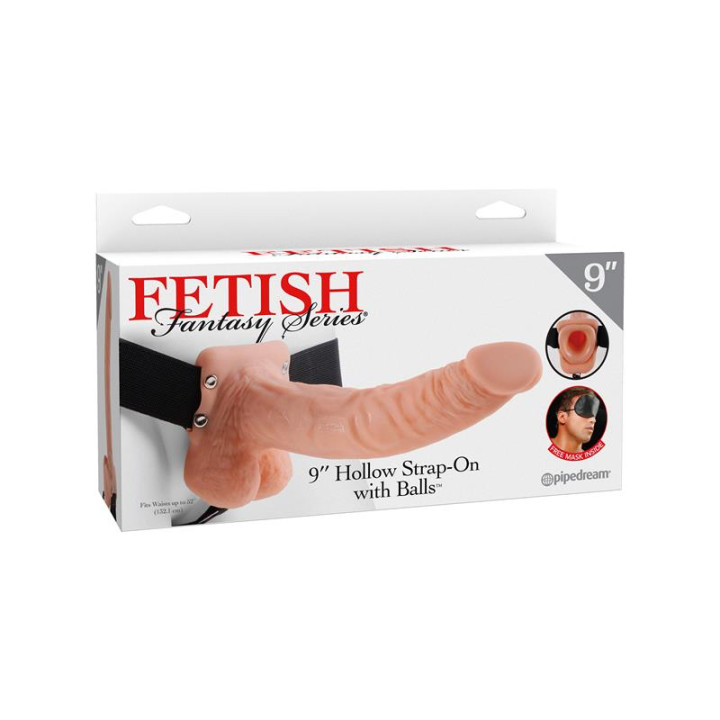 Arnés con Dildo Hueco 9 Natural de Fetish Fantasy Series | VibraZon