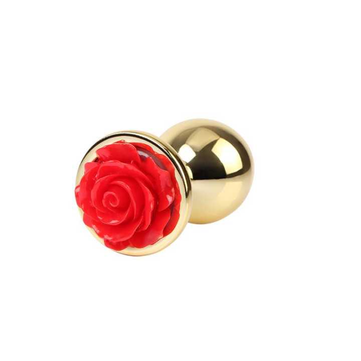 Plug Anal con Joya de Rosa Showy Rose Talla L de Chisa | VibraZon