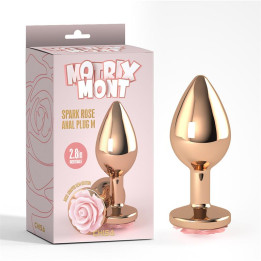 Plug Anal con Joya de Rosa Color Rose Talla M de Chisa | VibraZon