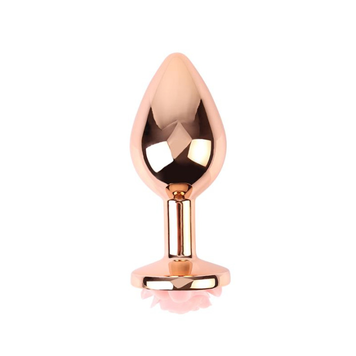 Plug Anal con Joya de Rosa Color Rose Talla M de Chisa | VibraZon