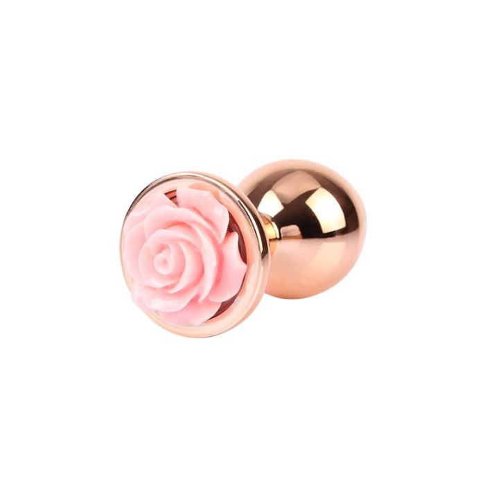 Plug Anal con Joya de Rosa Color Rose Talla M de Chisa | VibraZon