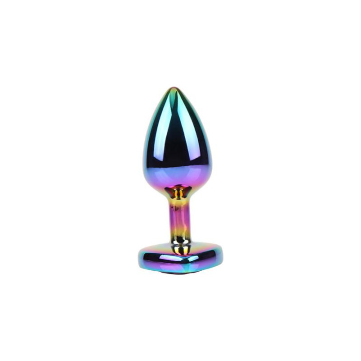 Plug Anal Rainbow Heart Gem Talla S de Chisa | VibraZon