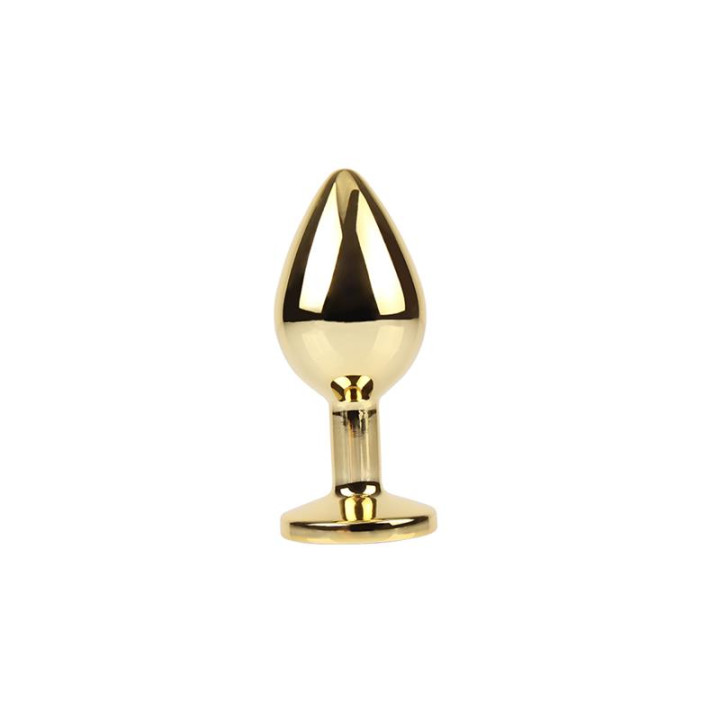 Rosy Gem Plug Anal Dorado con Joya Talla M de Chisa | VibraZon