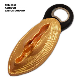 Abridor forma de Vagina Dorado de Diverty Sex | VibraZon