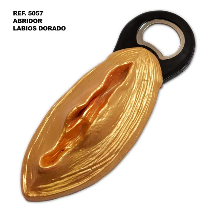 Abridor forma de Vagina Dorado de Diverty Sex