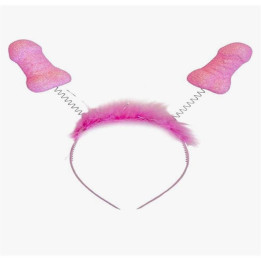 Diadema Rosa con Purpurina y Penes de Diverty Sex | VibraZon