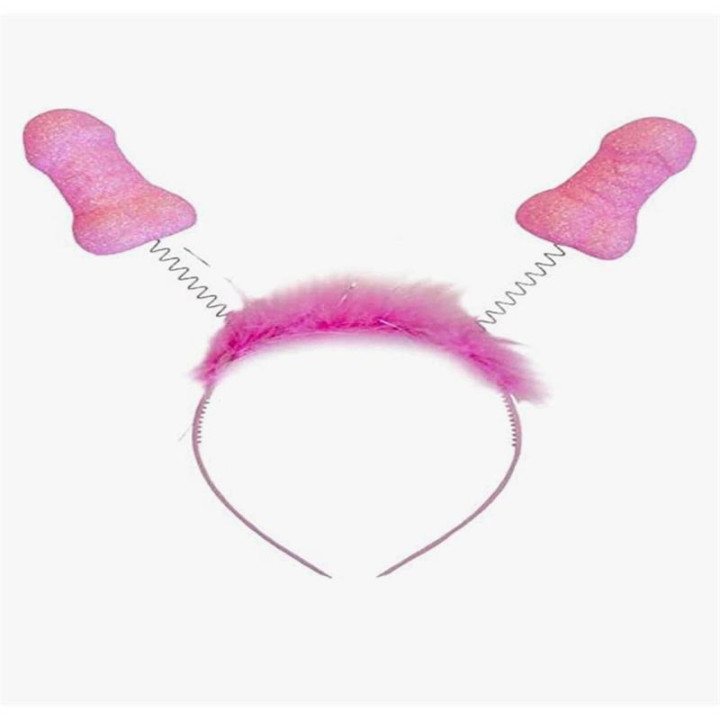 Diadema Rosa con Purpurina y Penes de Diverty Sex | VibraZon