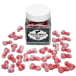 Bote 40 Caramelos Pene Sabor Fresa/Cereza de Diverty Sex | VibraZon