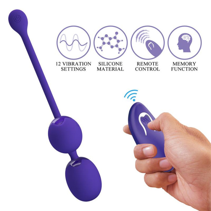 Willie Youth Bolas Kegel con Vibración y Control Remoto de Prettylove | VibraZon