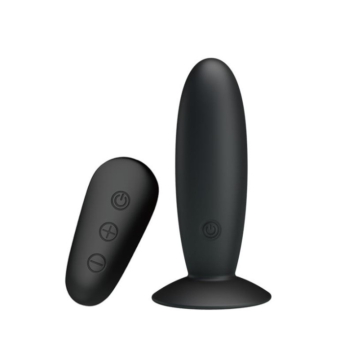 Plug Anal con Vibración y Control Remoto USB de Mr Play | VibraZon