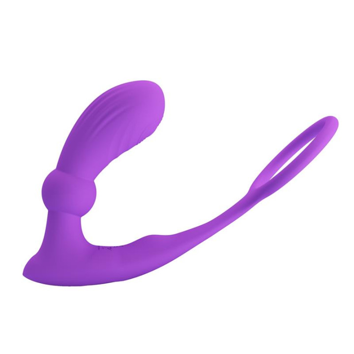 Warren Plug Anal y Anillo para el Pene con Vibración y Pulsación a Control Remoto de Prettylove | VibraZon