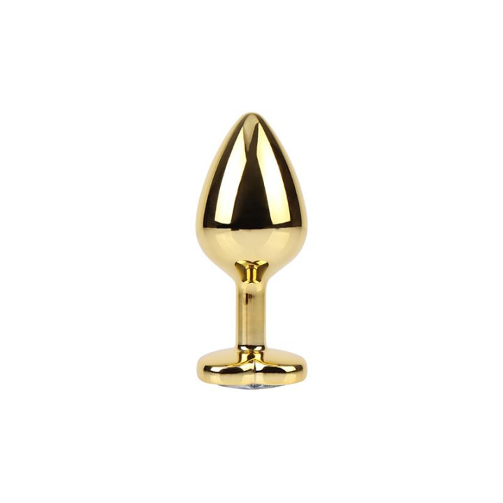 Plug Anal Dorado con Joya Talla M de Chisa | VibraZon