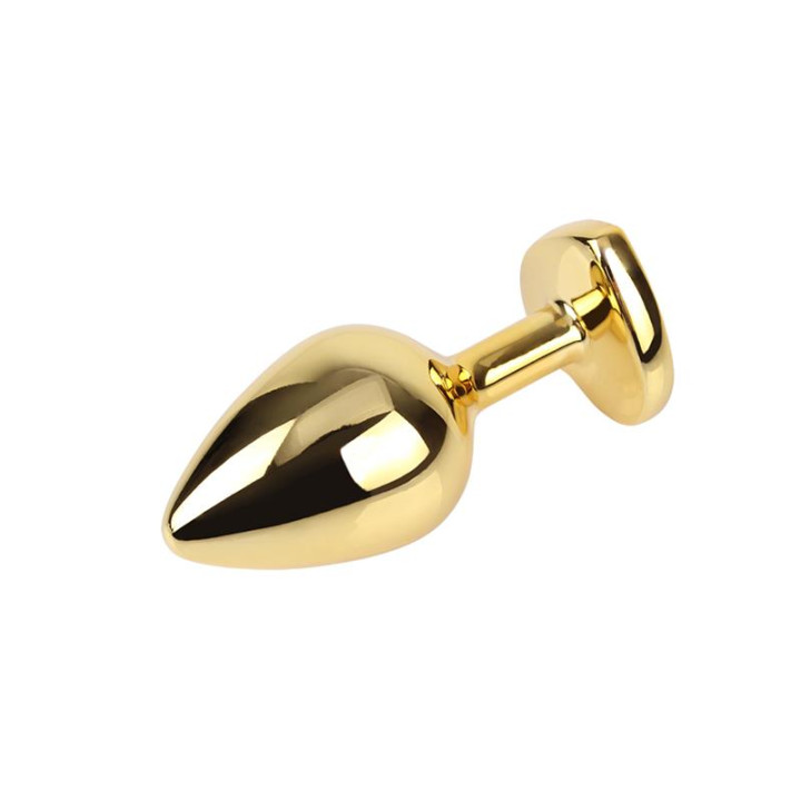 Plug Anal Dorado con Joya Talla M de Chisa | VibraZon