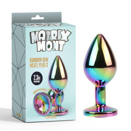 Rainbow Gem Plug Anal multicolor con Joya Talla S de Chisa | VibraZon