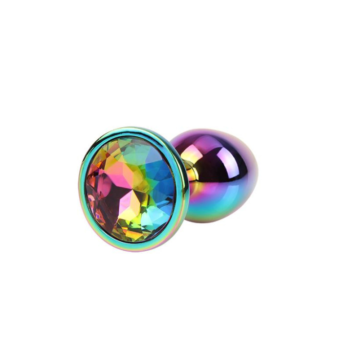 Rainbow Gem Plug Anal multicolor con Joya Talla S de Chisa | VibraZon