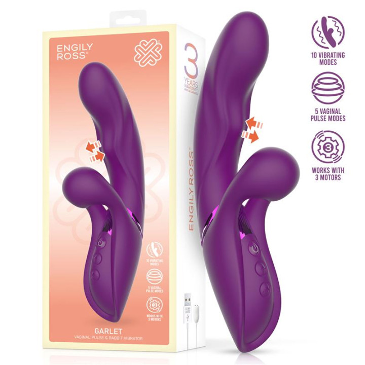 Garlet Vibrador con Bola de Pulsación 3 Motores de Engily Ross | VibraZon