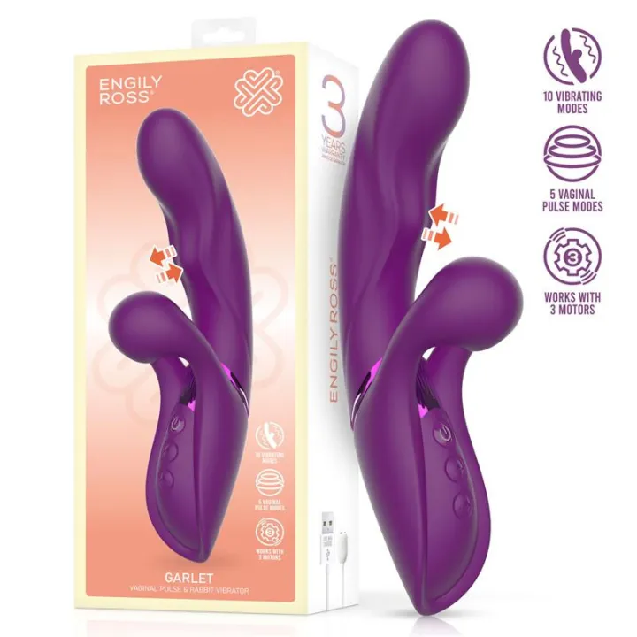 Garlet Vibrador con Bola de Pulsación 3 Motores de Engily Ross
