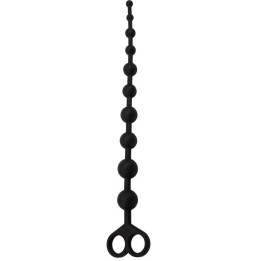 Cadena Anal 30.8 x 2.4 cm Silicona Negro de Chisa | VibraZon