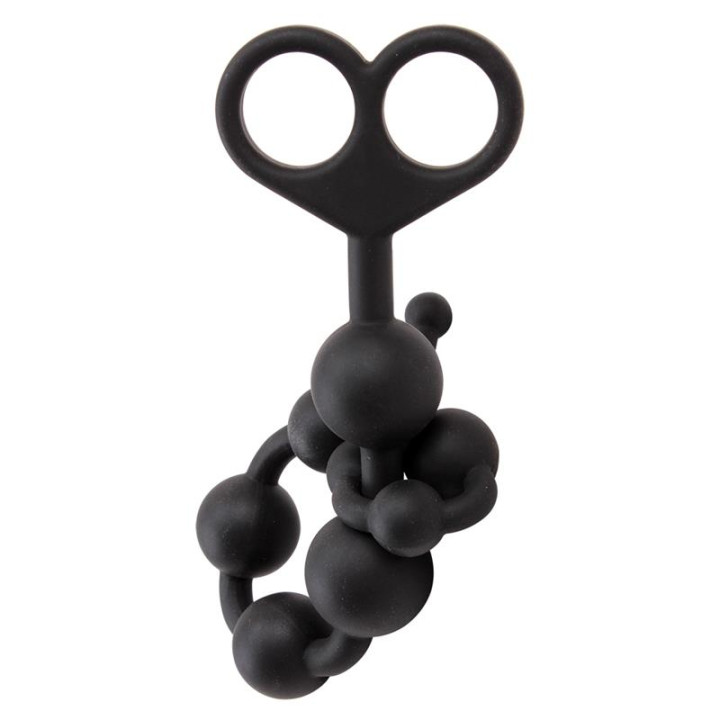Cadena Anal 30.8 x 2.4 cm Silicona Negro de Chisa | VibraZon