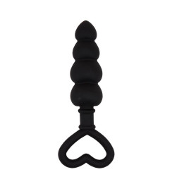 Mini Cadena Anal 15.6 x 3.4 cm Silicona Negro de Chisa | VibraZon