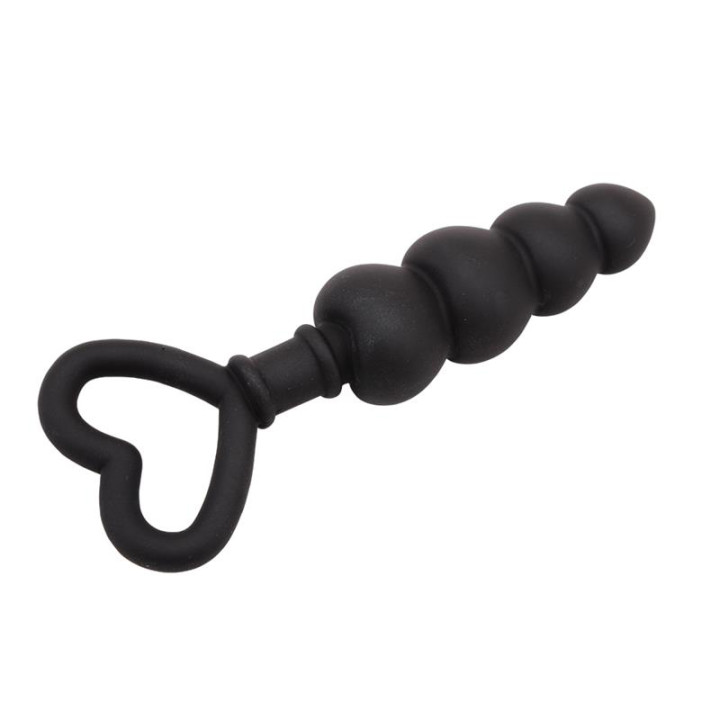 Mini Cadena Anal 15.6 x 3.4 cm Silicona Negro de Chisa | VibraZon