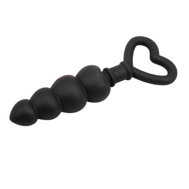 Mini Cadena Anal 15.6 x 3.4 cm Silicona Negro de Chisa | VibraZon