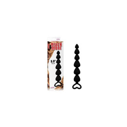 Cadena Anal Lovers 19 cm Beads Silicona Negro de Chisa | VibraZon