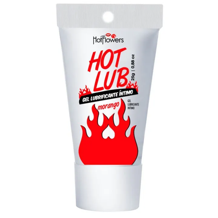 Gel Lubricante Íntimo Sensación Calor Fresa 25 gr de Hot Flowers