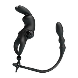 Anillo Vibrador con Cadena Anal Desmontable de Prettylove | VibraZon