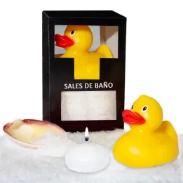 Set Sales Baño Aroma Coco Pato, Vela y Concha 150 gr de Diverty Sex