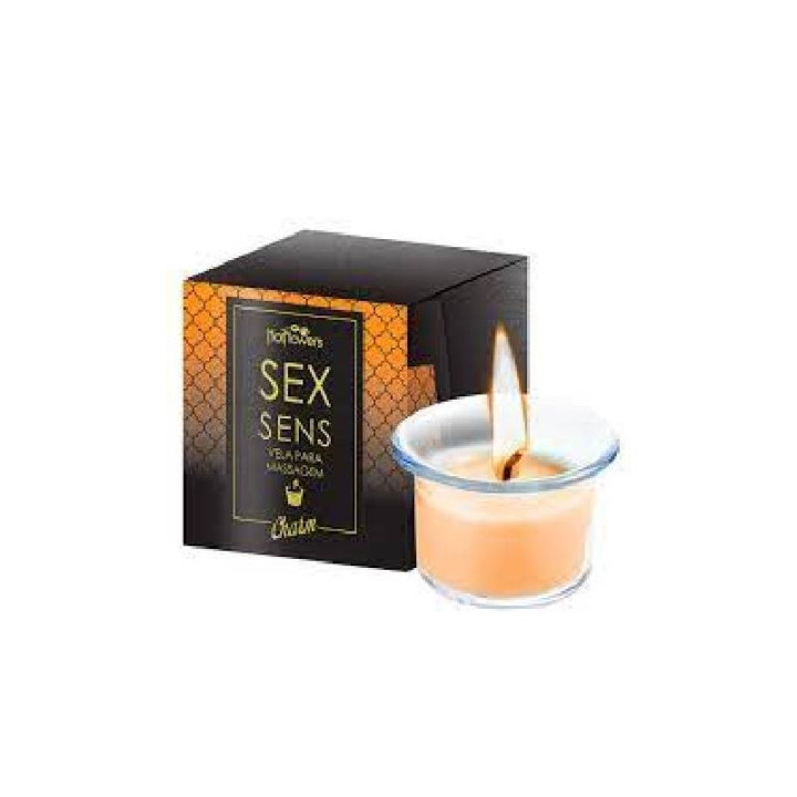 Vela para Masaje Perfumada Champagne de Hot Flowers | VibraZon