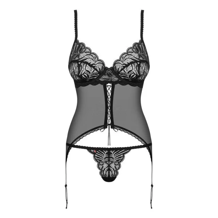Set con Liguero Contica Talla L/XL de Obsessive