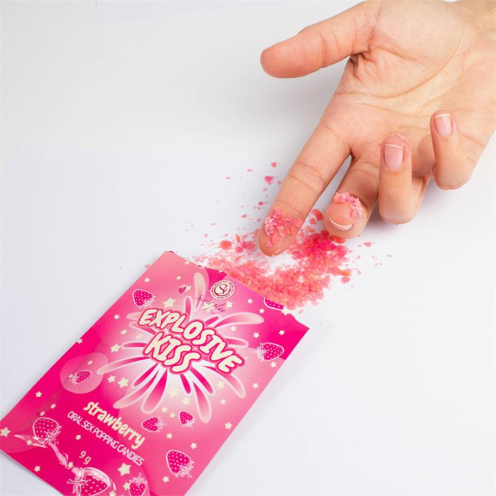 Caramelos Explosivos Sexo Oral Popping Candies Unidad Sabor Fresa de Secret Play | VibraZon