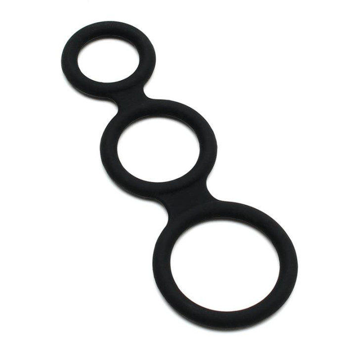 Anillo Triple Silicona de Latex Play | VibraZon