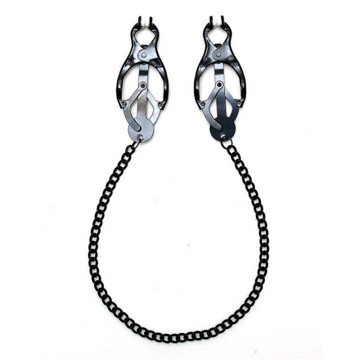 Pinzas para Pezones Estilo Mariposa con Cadena de Bondage Play | VibraZon
