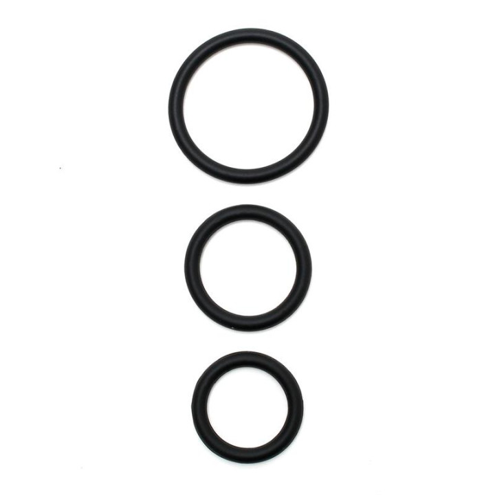 Set 3 Anillos para Pene Silicona de Bondage Play | VibraZon