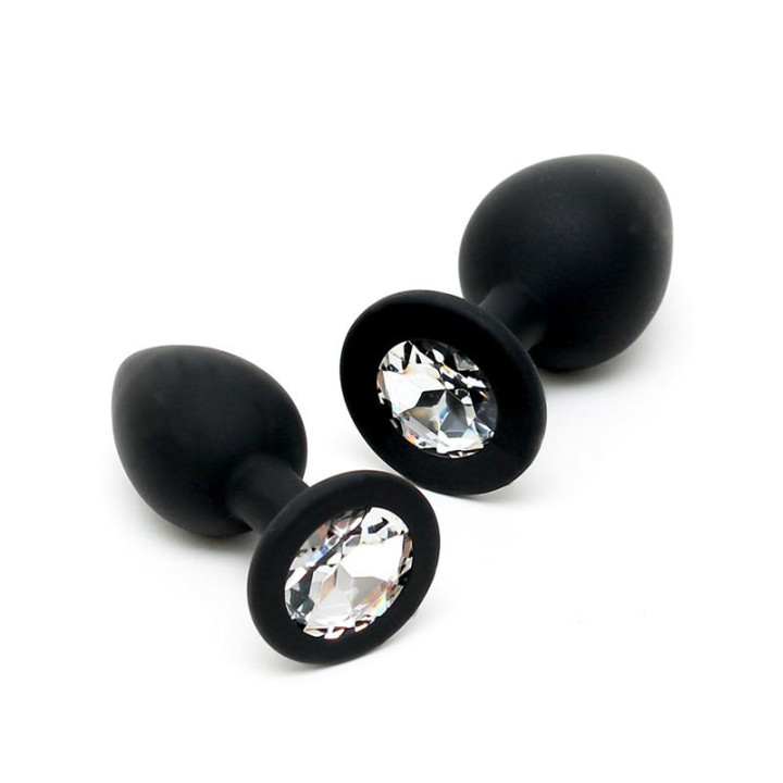 Set de Dos Plugs Anales Silicona de Latex Play | VibraZon
