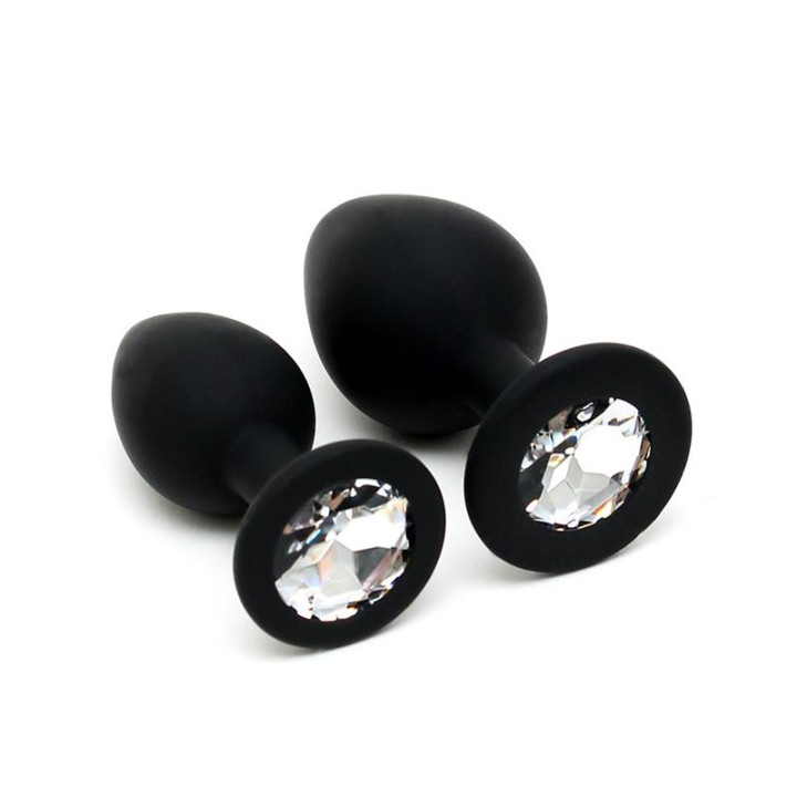 Set de Dos Plugs Anales Silicona de Latex Play | VibraZon